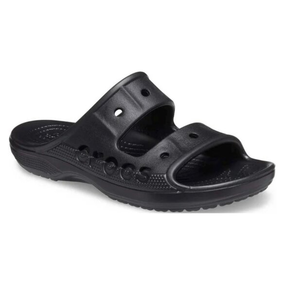 Crocs Unisex Baya Slide Sandals Size M5/W7 BLACK - Picture 1 of 4